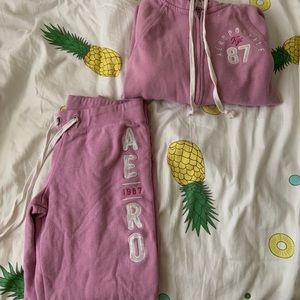 Pink Aeropostale Sweatpants and Jacket set